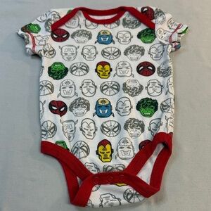 Marvel - Superhero Short Sleeve Baby Onesie Top/Shirt